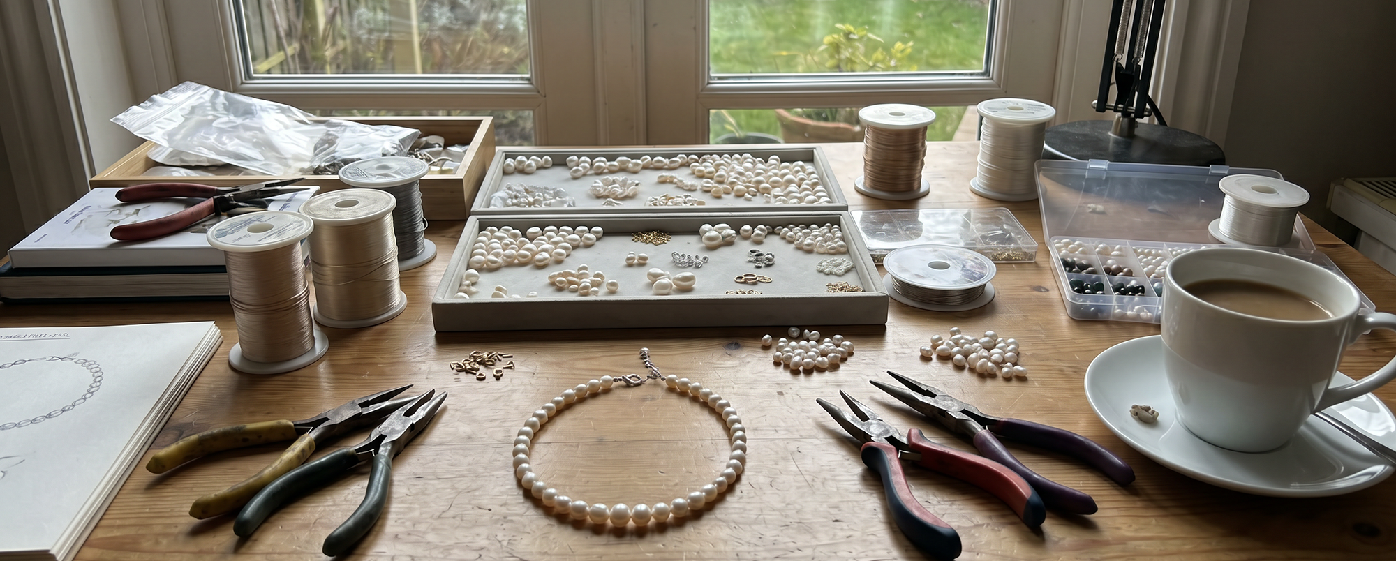 · adorned by pearls ·